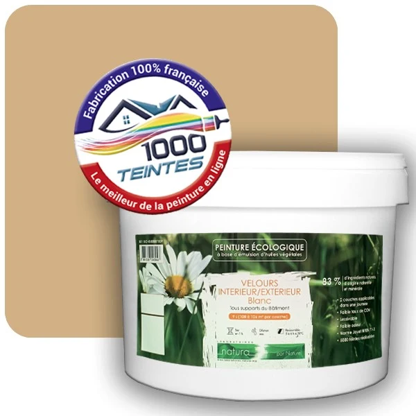 Peinture Natura Tassili® Beige (RAL Classic 1001) Intérieur/Extérieur VELOURS