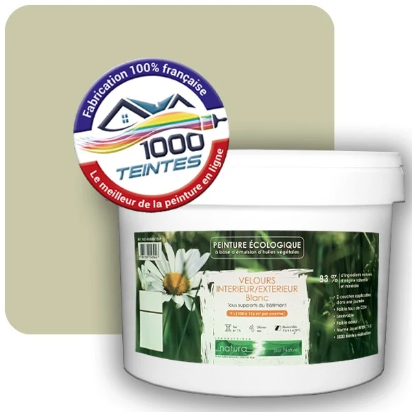 Peinture Natura Tassili® Les Verts (Mille Teintes E9-52) Intérieur/Extérieur VELOURS