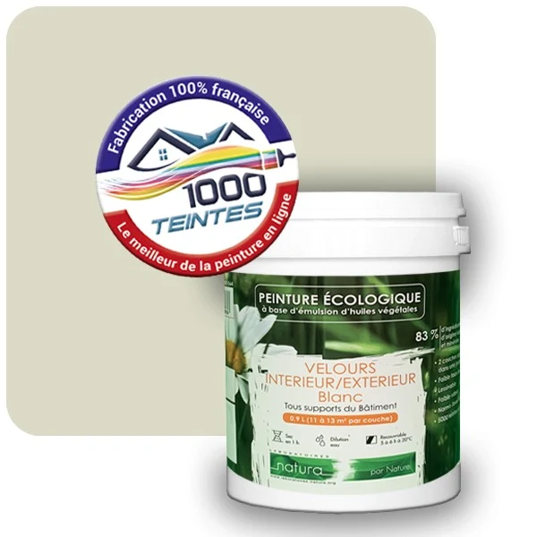 Peinture Natura Tassili® Les Verts (Mille Teintes E9-51) Intérieur/Extérieur VELOURS