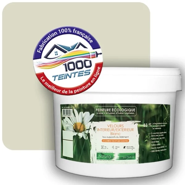 Peinture Natura Tassili® Les Verts (Mille Teintes E9-51) Intérieur/Extérieur VELOURS
