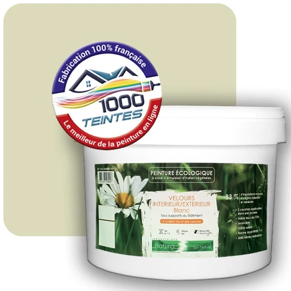 Peinture Natura Tassili® Les Verts (Mille Teintes E9-47) Intérieur/Extérieur VELOURS