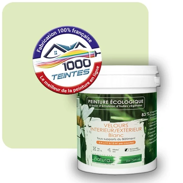Peinture Natura Tassili® Les Verts (Mille Teintes E9-41) Intérieur/Extérieur VELOURS