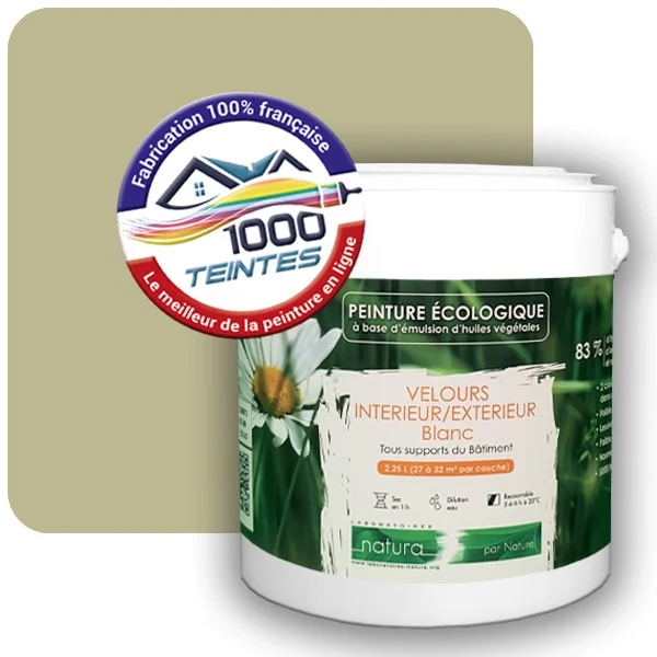 Peinture Natura Tassili® Les Verts (Mille Teintes E9-32) Intérieur/Extérieur VELOURS