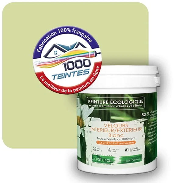 Peinture Natura Tassili® Les Verts (Mille Teintes E9-26) Intérieur/Extérieur VELOURS