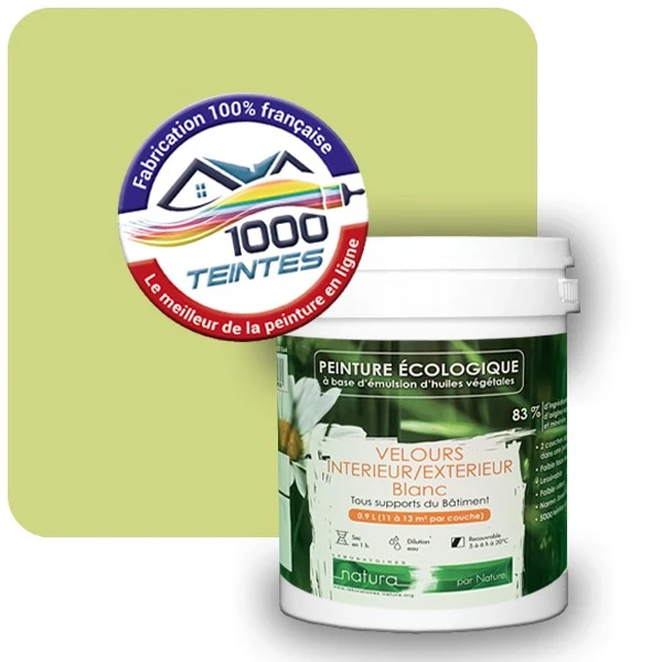 Peinture Natura Tassili® Les Verts (Mille Teintes E9-2) Intérieur/Extérieur VELOURS