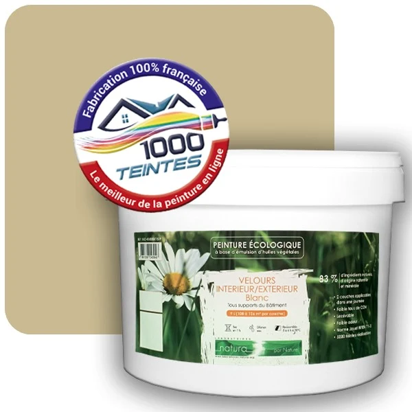 Peinture Natura Tassili® Les Jaunes (Mille Teintes E7-52) Intérieur/Extérieur VELOURS