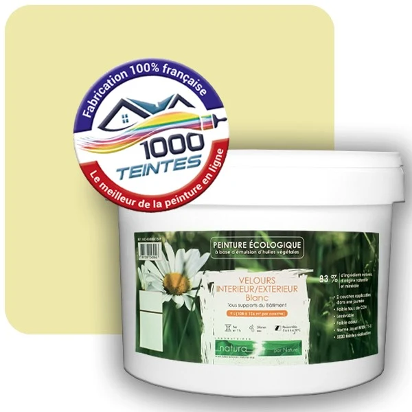 Peinture Natura Tassili® Les Jaunes (Mille Teintes E7-41) Intérieur/Extérieur VELOURS