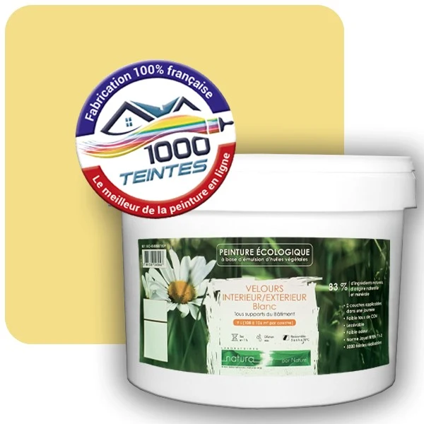 Peinture Natura Tassili® Les Jaunes (Mille Teintes E7-2) Intérieur/Extérieur VELOURS