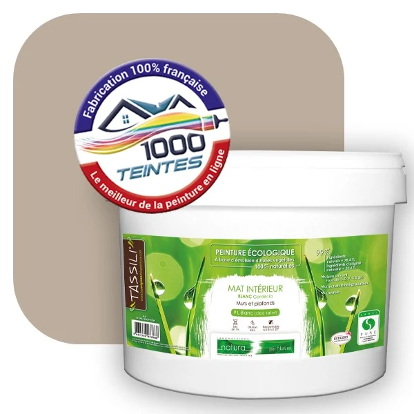 Peinture écologique Natura Tassili® Les Beiges colorés (L'Atelier by Edicolor 044D/044-D/044D1) Intérieur MAT