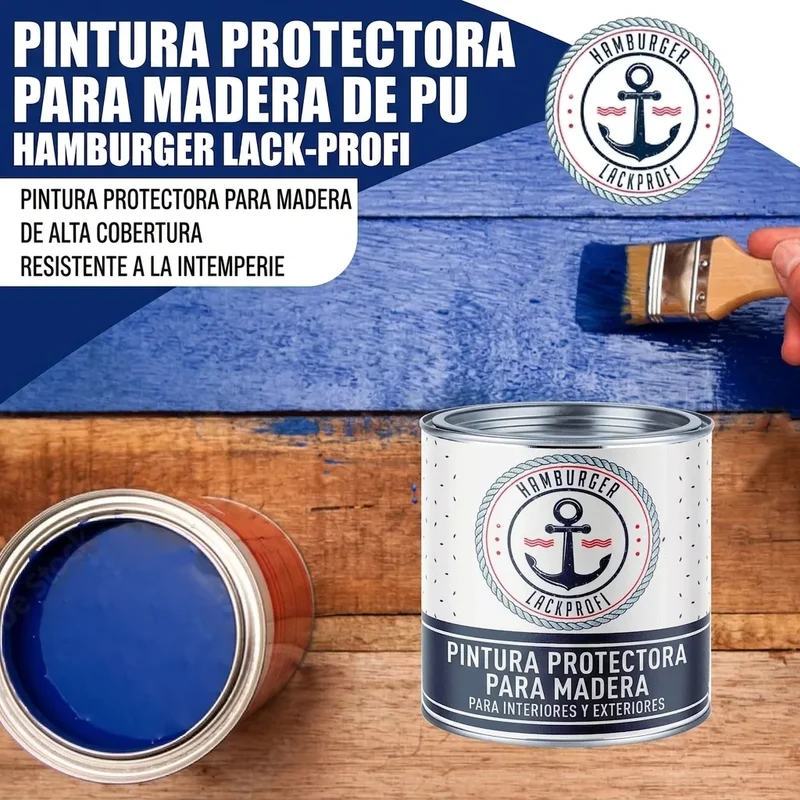 PU Holzschutzfarbe RAL 6006 Grauoliv - Wetterschutzfarbe - Hamburger Lack-Profi