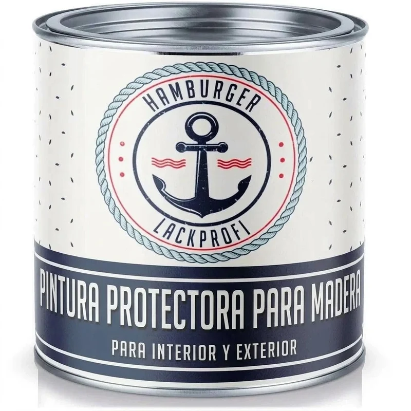 PU Holzschutzfarbe RAL 5014 Taubenblau - Wetterschutzfarbe - Hamburger Lack-Profi