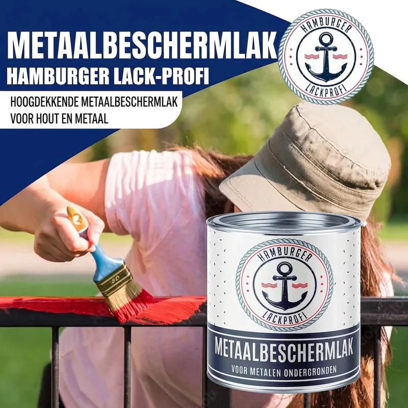 Metallschutzlack in Graphitgrau RAL 7024 mit Lackierset (X300) - Hamburger Lack-Profi