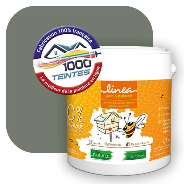 Peinture Natura Linéa® Camouflage Vert Olive (Côté Apiculture 4103) Ruche SATIN