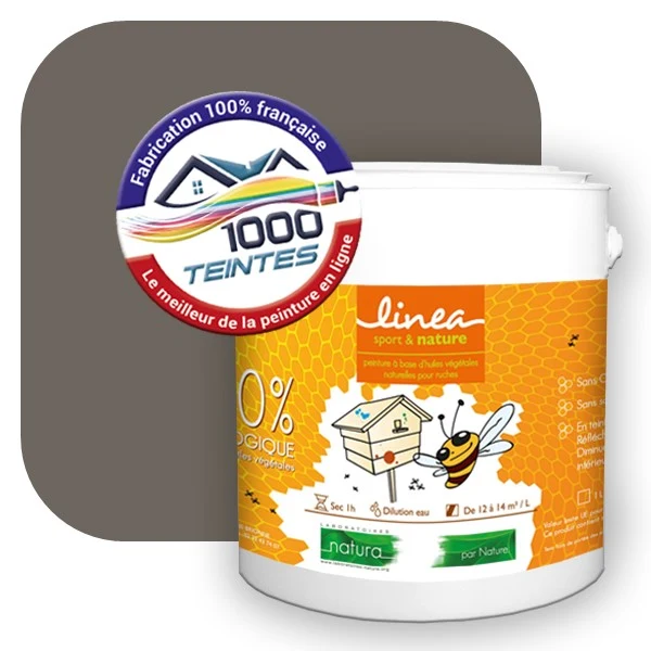 Peinture Natura Linéa® Camouflage Brun Terre (Côté Apiculture 1218) Ruche SATIN