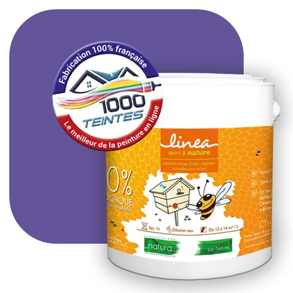 Peinture Natura Linéa® Violet (Côté Apiculture 9813) Ruche SATIN