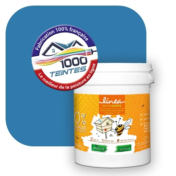 Peinture Natura Linéa® Bleu Phtalo (Côté Apiculture 9520) Ruche SATIN