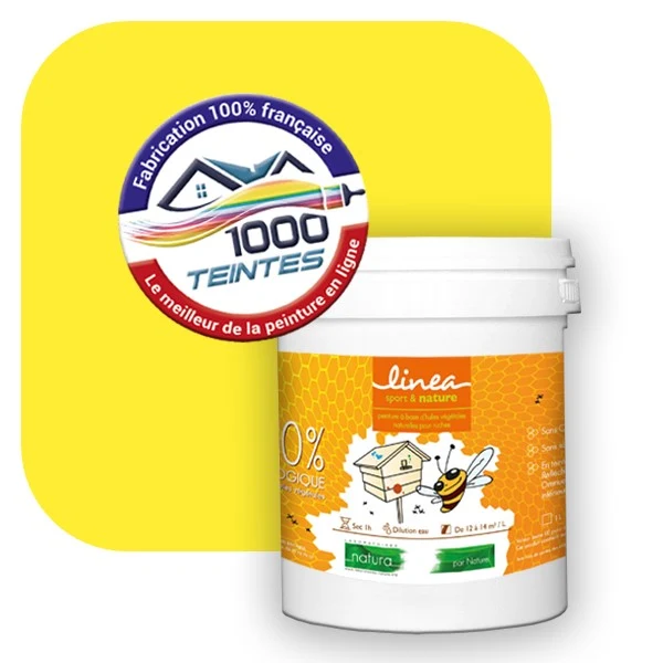 Peinture Natura Linéa® Jaune Rouge (Côté Apiculture 9305) Ruche SATIN