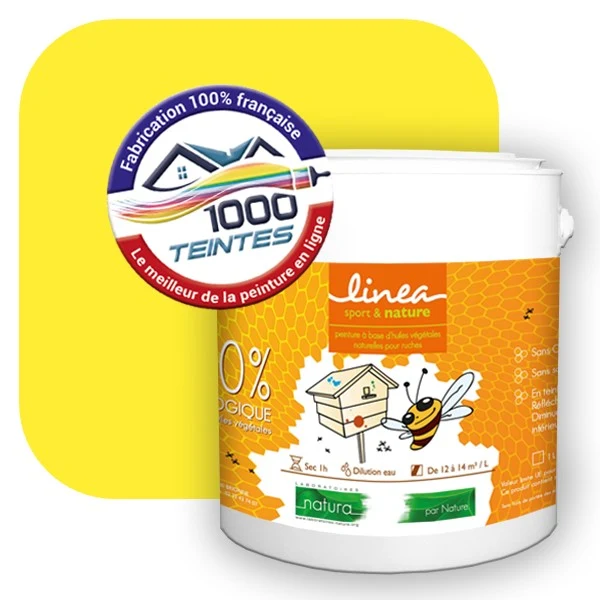 Peinture Natura Linéa® Jaune Rouge (Côté Apiculture 9305) Ruche SATIN