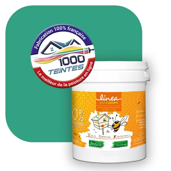 Peinture Natura Linéa® Vert Phtalo (Côté Apiculture 9402) Ruche SATIN