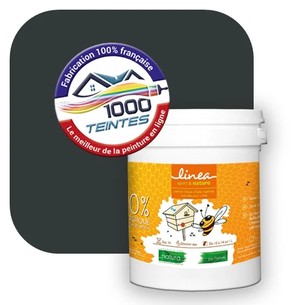 Peinture Natura Linéa® Noir Concentré (Côté Apiculture 9900) Ruche SATIN