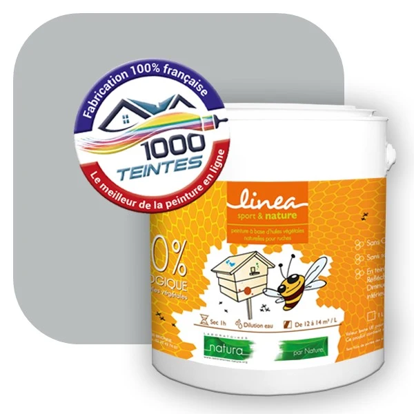 Peinture Natura Linéa® Aluminium (Côté Apiculture 6803) Ruche SATIN