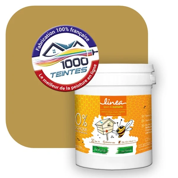 Peinture Natura Linéa® Oxyde Jaune (Côté Apiculture 9136) Ruche SATIN