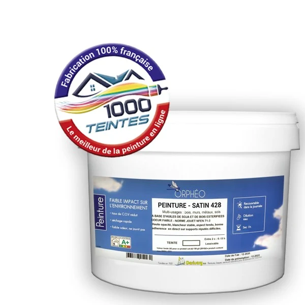 Peinture Anticorrosion Natura Orphéo® Blanc (ORPH 428) Intérieur/Extérieur SATIN