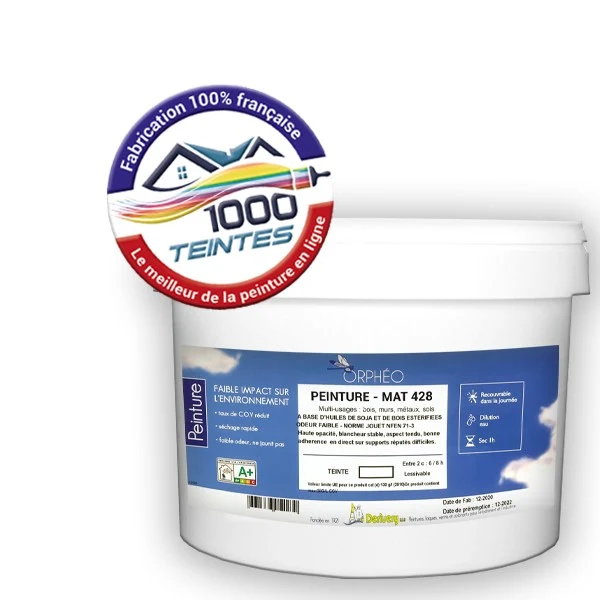 Peinture Anticorrosion Natura Orphéo® Blanc (ORPH 428) Intérieur/Extérieur MAT