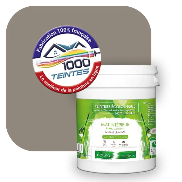 Peinture écologique Natura Tassili® Les Gris colorés (L'Atelier by Edicolor 012D/012-D/012D1) Intérieur MAT