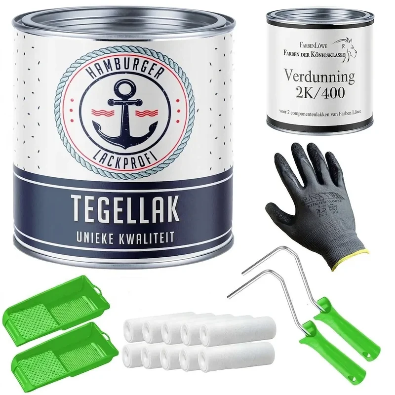 Fliesenfarbe - Fliesenlack mit Lackierset (X300) - Hamburger Lack-Profi