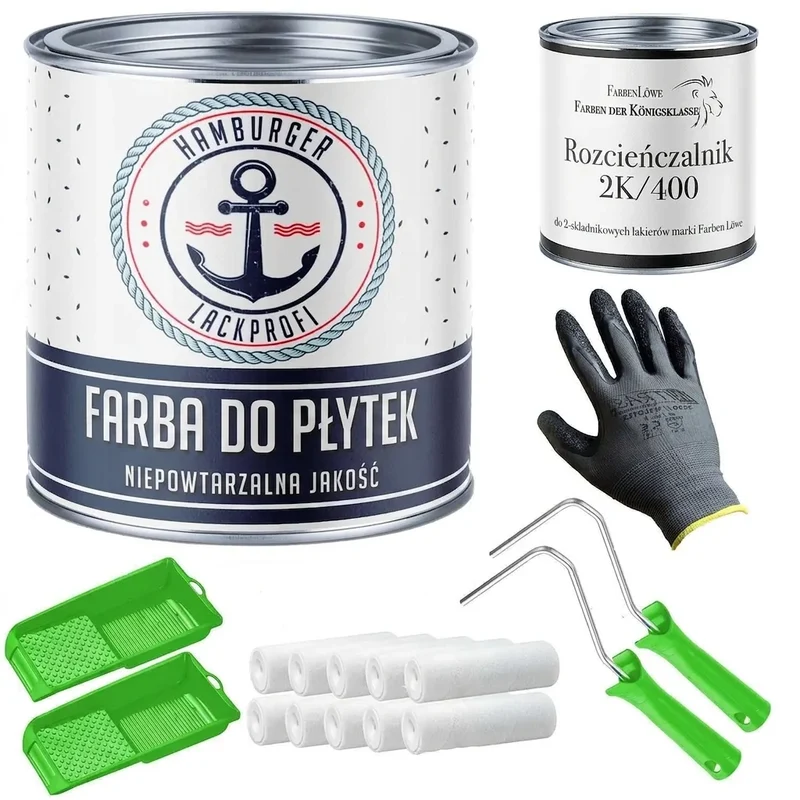 Fliesenfarbe - Fliesenlack mit Lackierset (X300) - Hamburger Lack-Profi