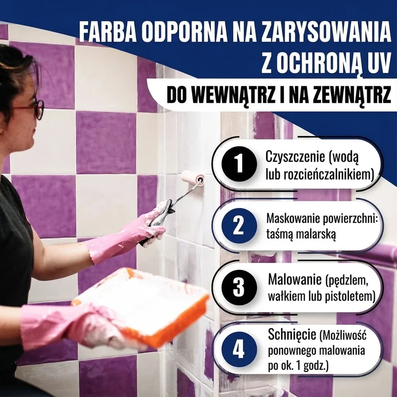 Fliesenfarbe in Laubgrün RAL 6002 - Fliesenlack mit Lackierset (X300) - Hamburger Lack-Profi