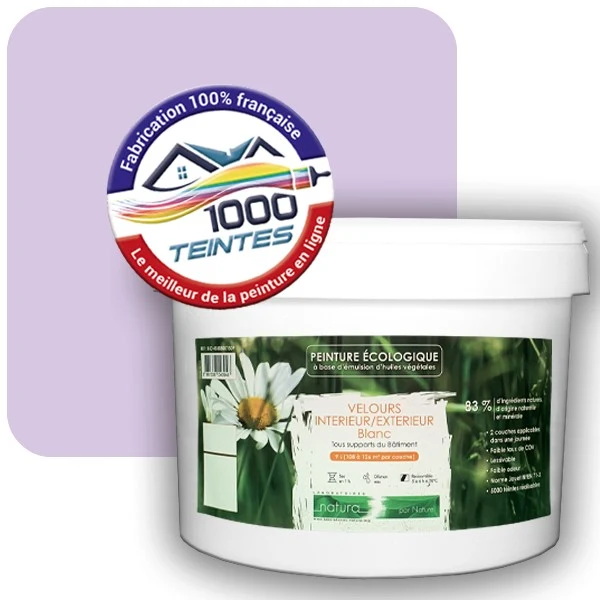 Peinture Natura Tassili® Les florales Violette de Parme (Natura Ethnic NE-021) Intérieur/Extérieur VELOURS