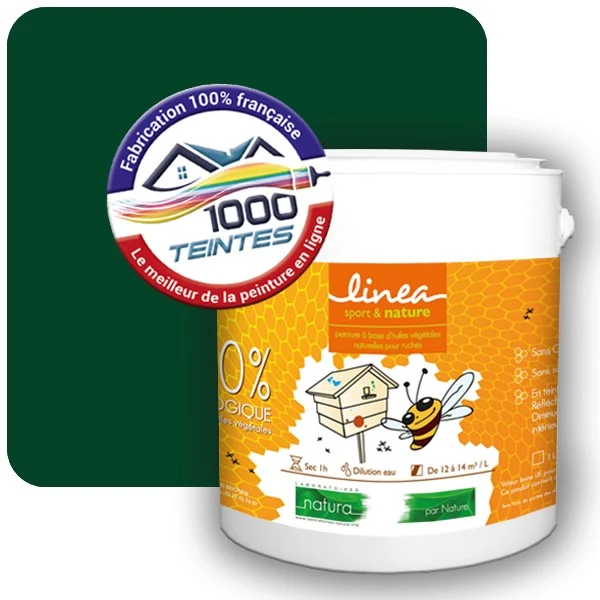 Peinture Natura Linéa® Vert Basque (Couleurs de France 458-4302-15) Ruche SATIN