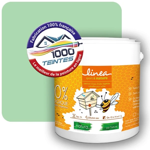 Peinture Natura Linéa® Vert d'Alsace (Couleurs de France 458-4301-15) Ruche SATIN