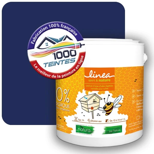 Peinture Natura Linéa® Bleu Nocturne (RAL Classic 5022) Ruche SATIN