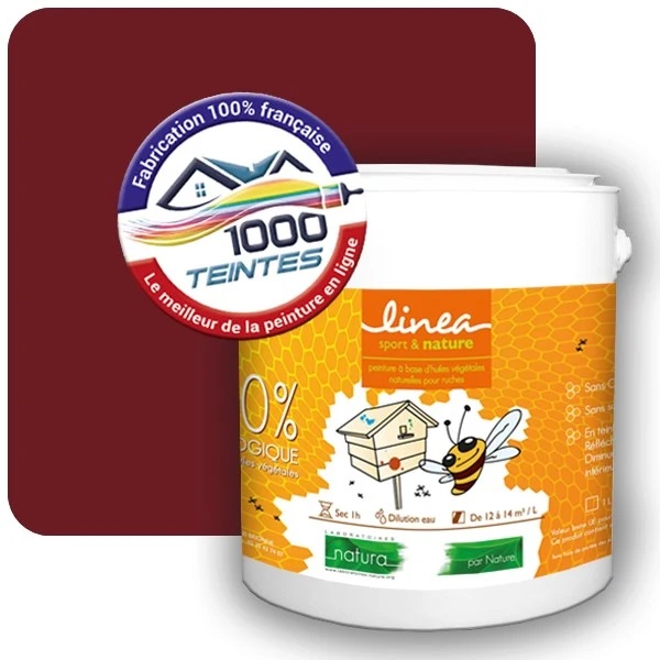 Peinture Natura Linéa® Rouge Pourpre (RAL Classic 3004) Ruche SATIN