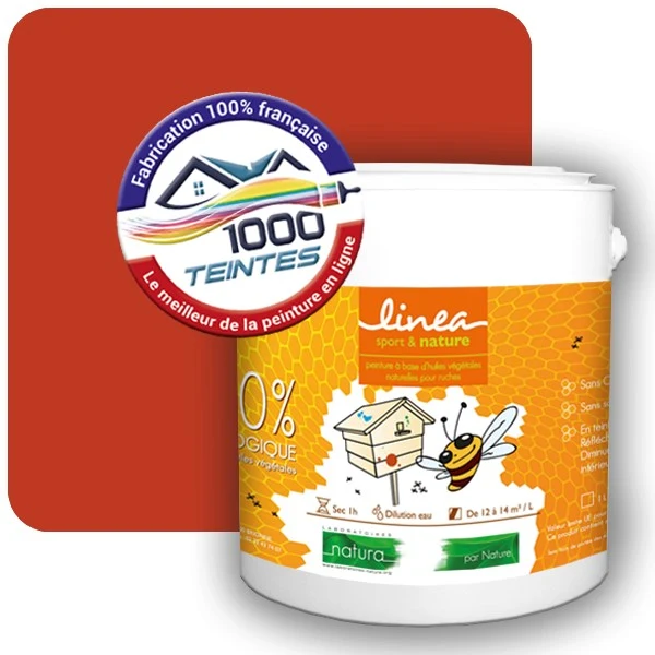 Peinture Natura Linéa® Orangé Sang (RAL Classic 2002) Ruche SATIN