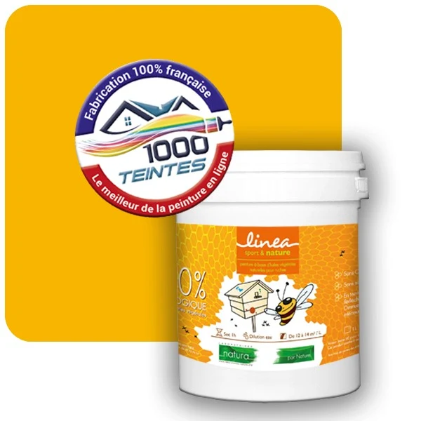 Peinture Natura Linéa® Jaune Signalisation (RAL Classic 1023) Ruche SATIN