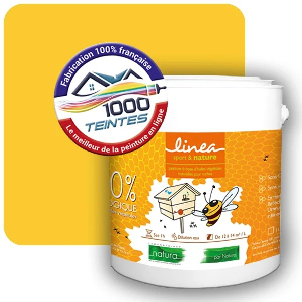 Peinture Natura Linéa® Jaune Zinc (RAL Classic 1018) Ruche SATIN