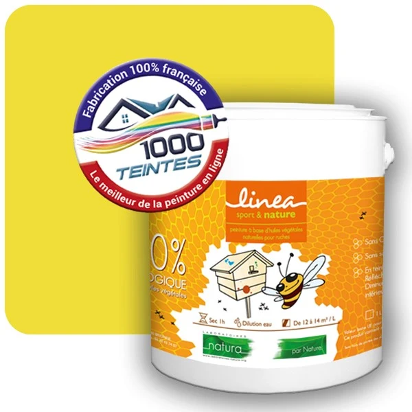 Peinture Natura Linéa® Jaune Soufre (RAL Classic 1016) Ruche SATIN