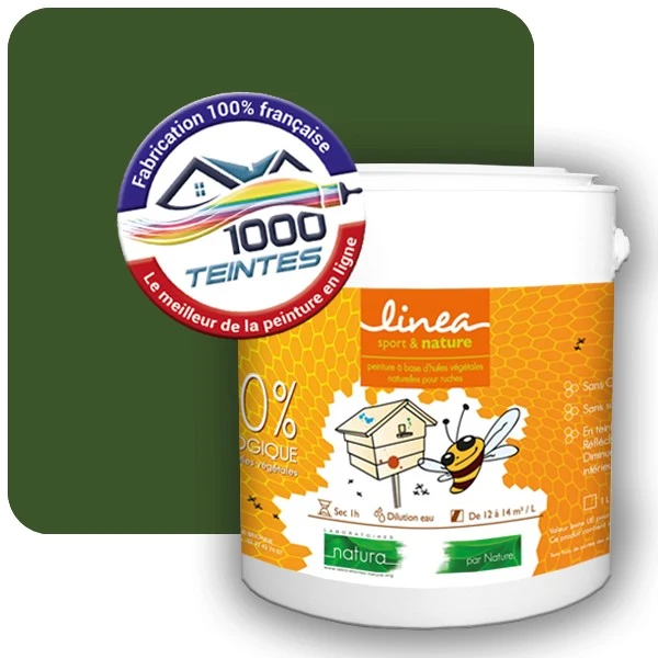 Peinture Natura Linéa® Les Verts pleins (Mille Teintes E25-98) Ruche SATIN