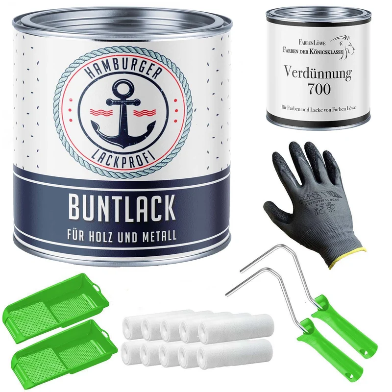 Buntlack in Graphitschwarz RAL 9011 mit Lackierset (X300) - Hamburger Lack-Profi