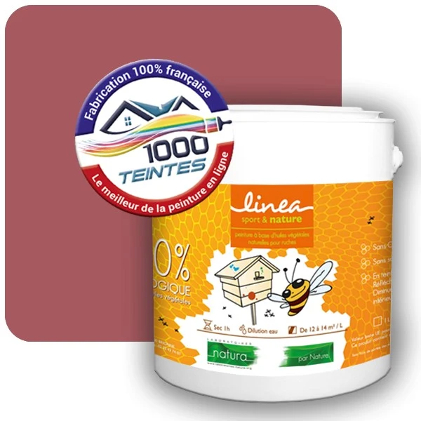 Peinture Natura Linéa® Les Rouges pleins (Mille Teintes E25-07) Ruche SATIN