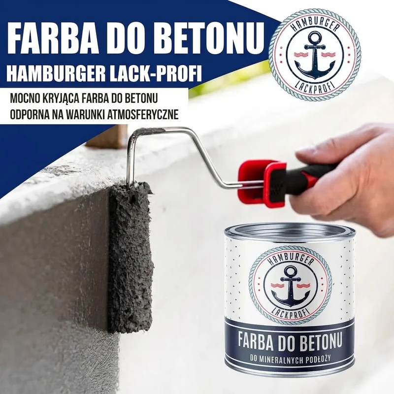 Betonfarbe Farngrün RAL 6025 mit Lackierset (X300) - Hamburger Lack-Profi