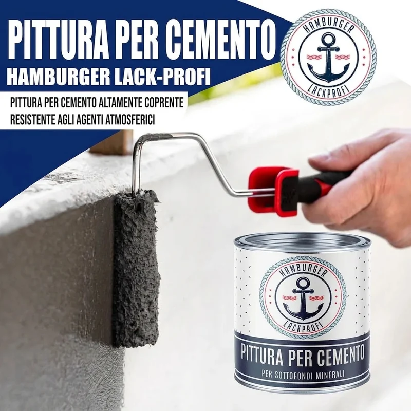 Betonfarbe Saphirblau RAL 5003 mit Lackierset (X300) - Hamburger Lack-Profi