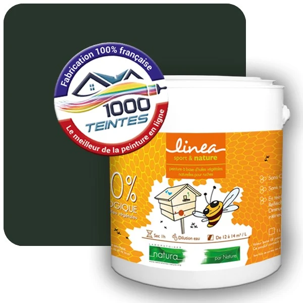 Peinture Natura Linéa® Vert Sapin (RAL Classic 6009) Ruche SATIN