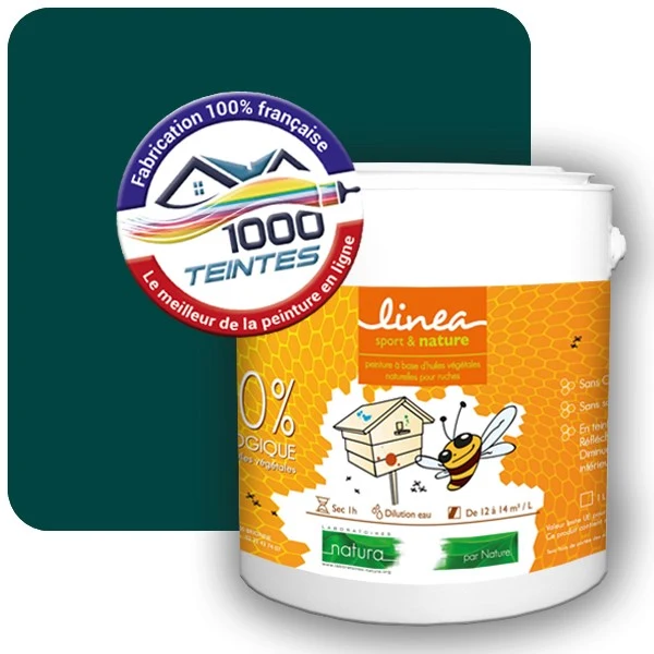 Peinture Natura Linéa® Vert Bleu (RAL Classic 6004) Ruche SATIN