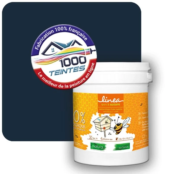 Peinture Natura Linéa® Bleu Acier (RAL Classic 5011) Ruche SATIN