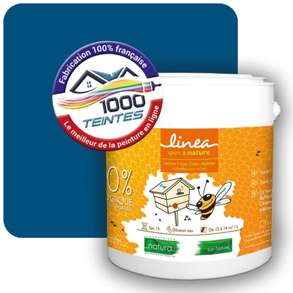 Peinture Natura Linéa® Bleu Gentiane (RAL Classic 5010) Ruche SATIN